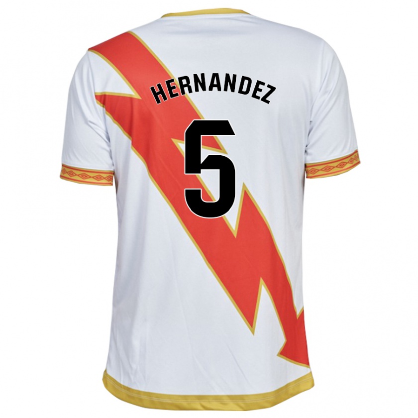 Kandiny Kinderen Aridane Hernández #5 Wit Thuisshirt Thuistenue 2023/24 T-Shirt België