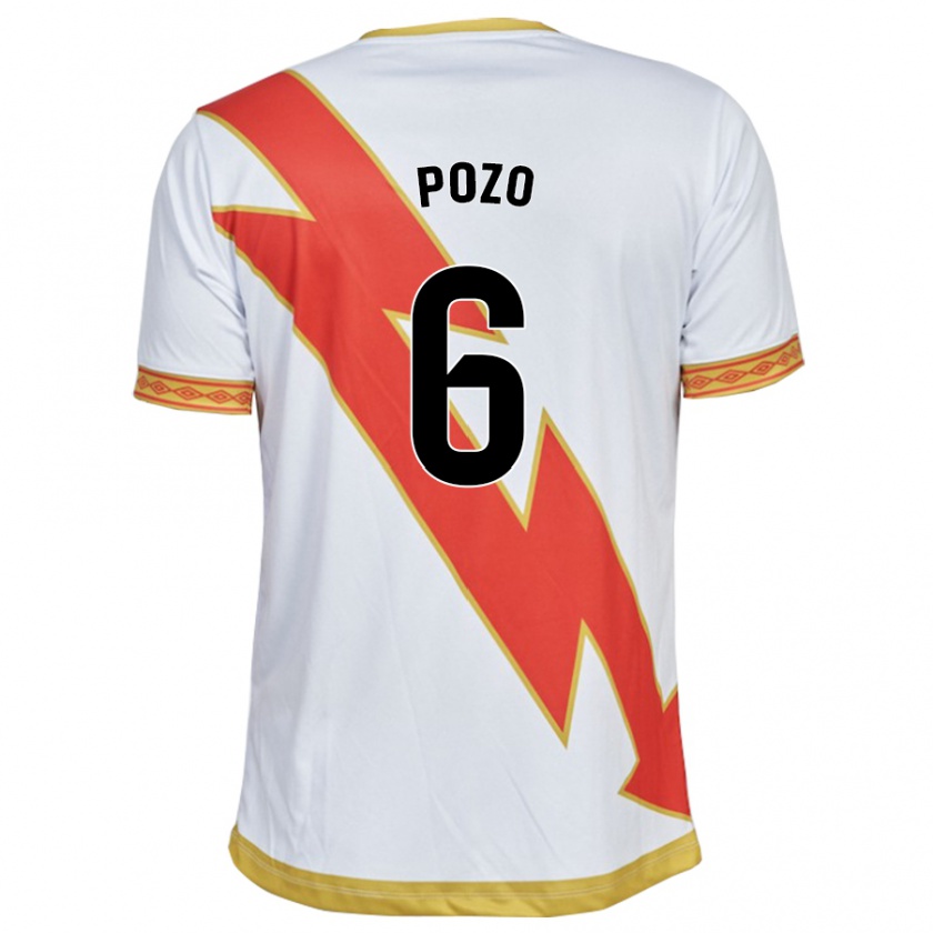 Kandiny Niño Camiseta José Pozo #6 Blanco 1ª Equipación 2023/24 La Camisa