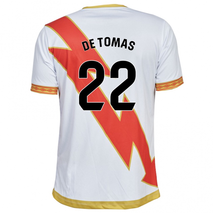 Kandiny Niño Camiseta Raúl De Tomás #22 Blanco 1ª Equipación 2023/24 La Camisa