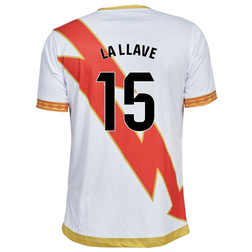 Kandiny Niño Camiseta Kevin De La Llave #15 Blanco 1ª Equipación 2023/24 La Camisa