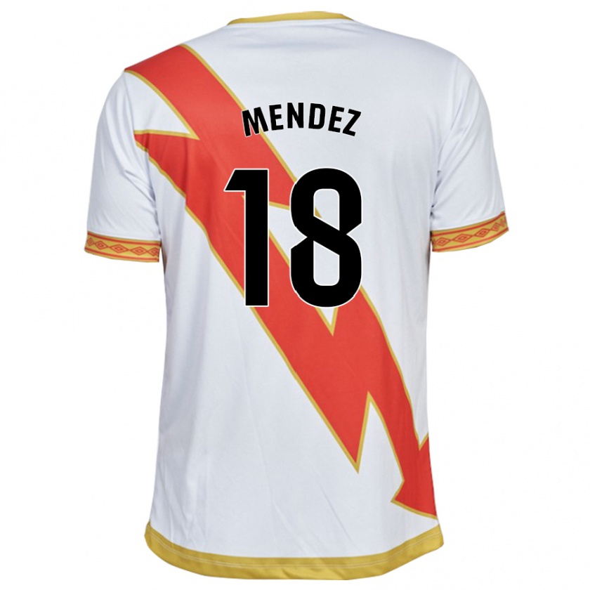 Kandiny Kinder Diego Méndez #18 Weiß Heimtrikot Trikot 2023/24 T-Shirt Österreich