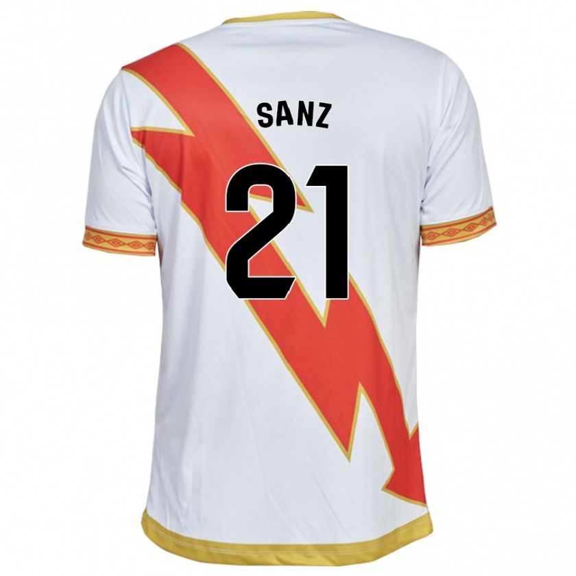 Kandiny Niño Camiseta Luismi Sanz #21 Blanco 1ª Equipación 2023/24 La Camisa