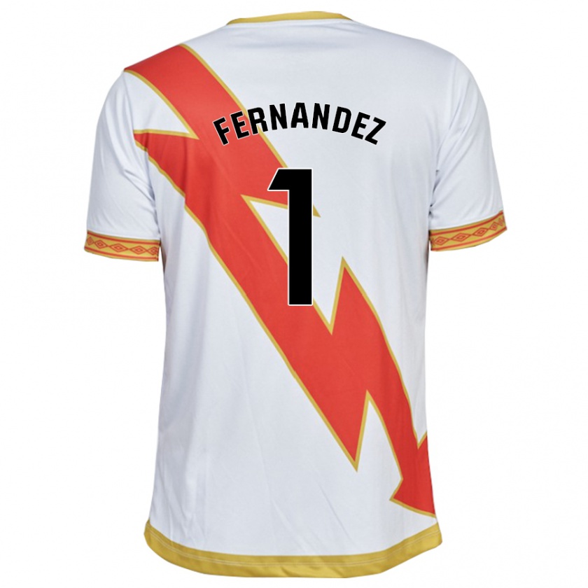 Kandiny Niño Camiseta Nerea Fernández Santos #1 Blanco 1ª Equipación 2023/24 La Camisa