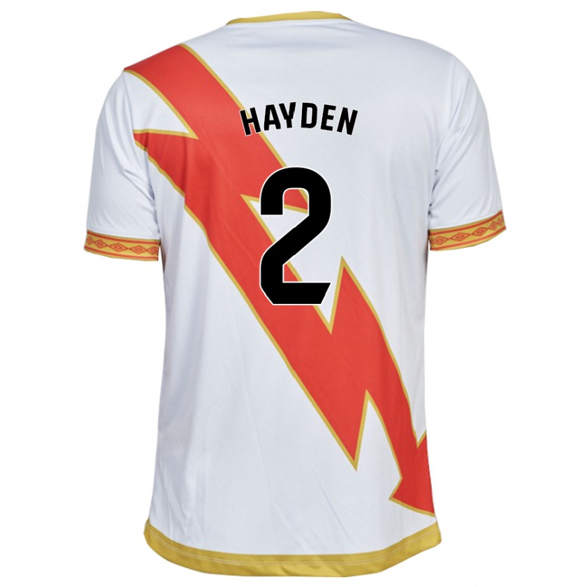 Kandiny Niño Camiseta Danielle Hayden #2 Blanco 1ª Equipación 2023/24 La Camisa