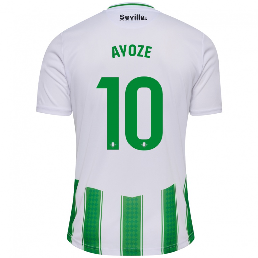 Kandiny Niño Camiseta Ayoze Pérez #10 Blanco 1ª Equipación 2023/24 La Camisa