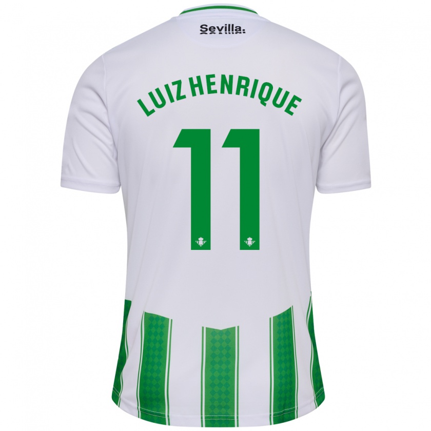 Kandiny Niño Camiseta Luiz Henrique #11 Blanco 1ª Equipación 2023/24 La Camisa