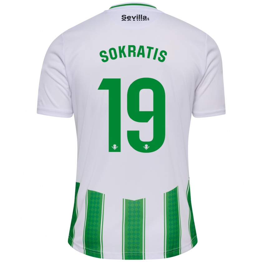 Kandiny Kinderen Sokratis Papastathopoulos #19 Wit Thuisshirt Thuistenue 2023/24 T-Shirt België