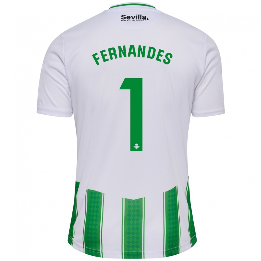 Kandiny Niño Camiseta Guilherme Fernandes #1 Blanco 1ª Equipación 2023/24 La Camisa