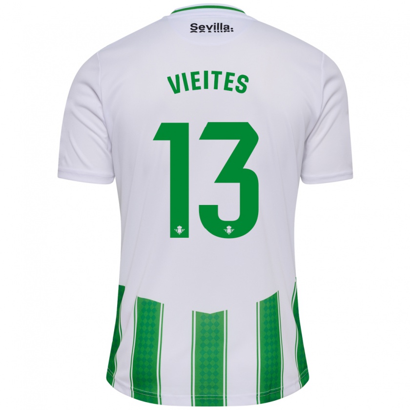 Kandiny Bambino Maglia Fran Vieites #13 Bianco Kit Gara Home 2023/24 Maglietta