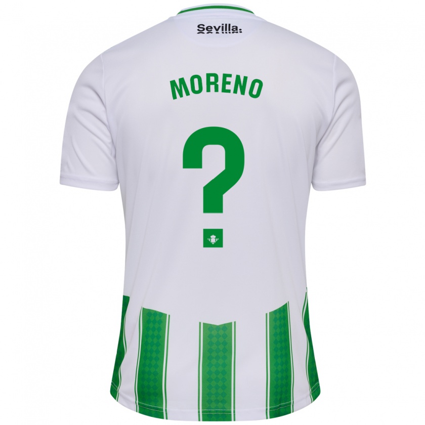 Kandiny Niño Camiseta Agus Moreno #0 Blanco 1ª Equipación 2023/24 La Camisa