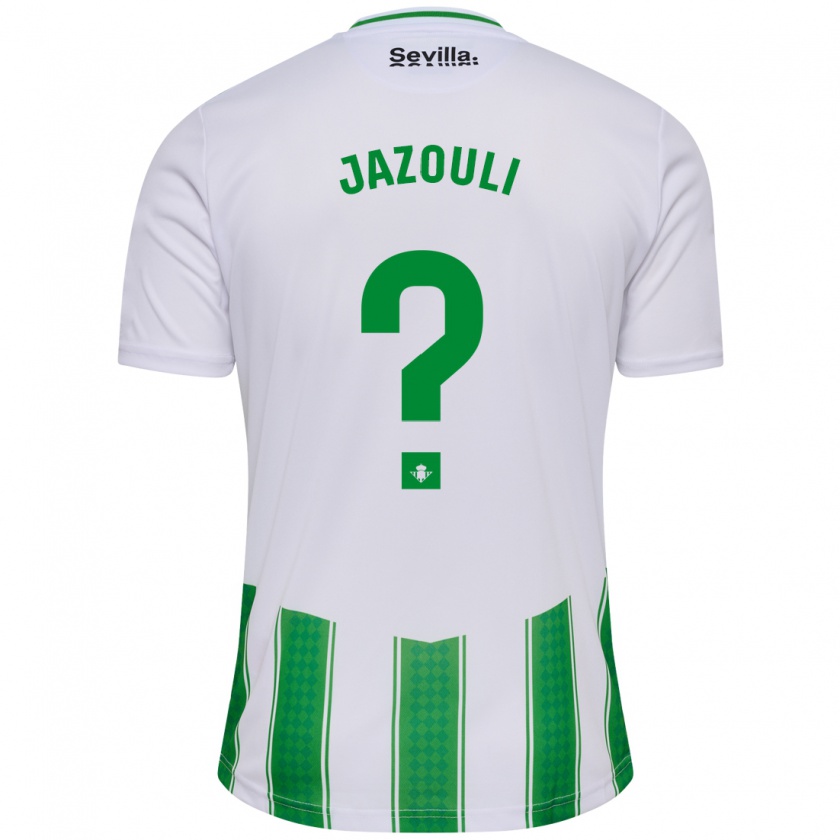 Kandiny Niño Camiseta Mohamed Jazouli #0 Blanco 1ª Equipación 2023/24 La Camisa