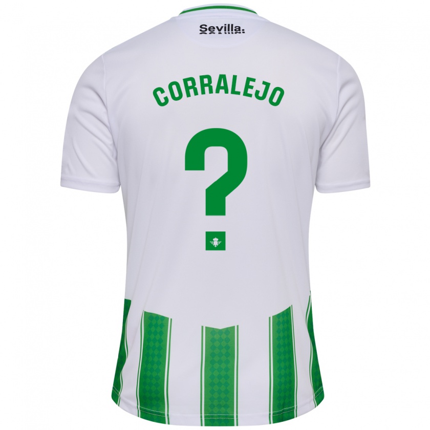 Kandiny Niño Camiseta Iván Corralejo #0 Blanco 1ª Equipación 2023/24 La Camisa