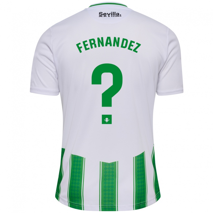 Kandiny Niño Camiseta Nicolás Fernández #0 Blanco 1ª Equipación 2023/24 La Camisa