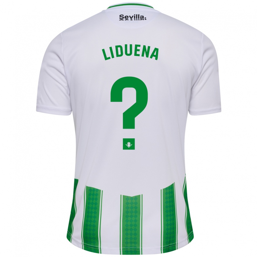 Kandiny Bambino Maglia Rubén Lidueña #0 Bianco Kit Gara Home 2023/24 Maglietta