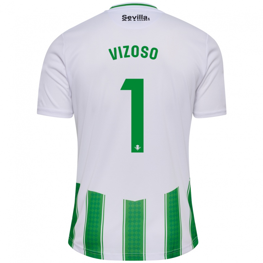 Kandiny Niño Camiseta Paula Vizoso Prieto #1 Blanco 1ª Equipación 2023/24 La Camisa