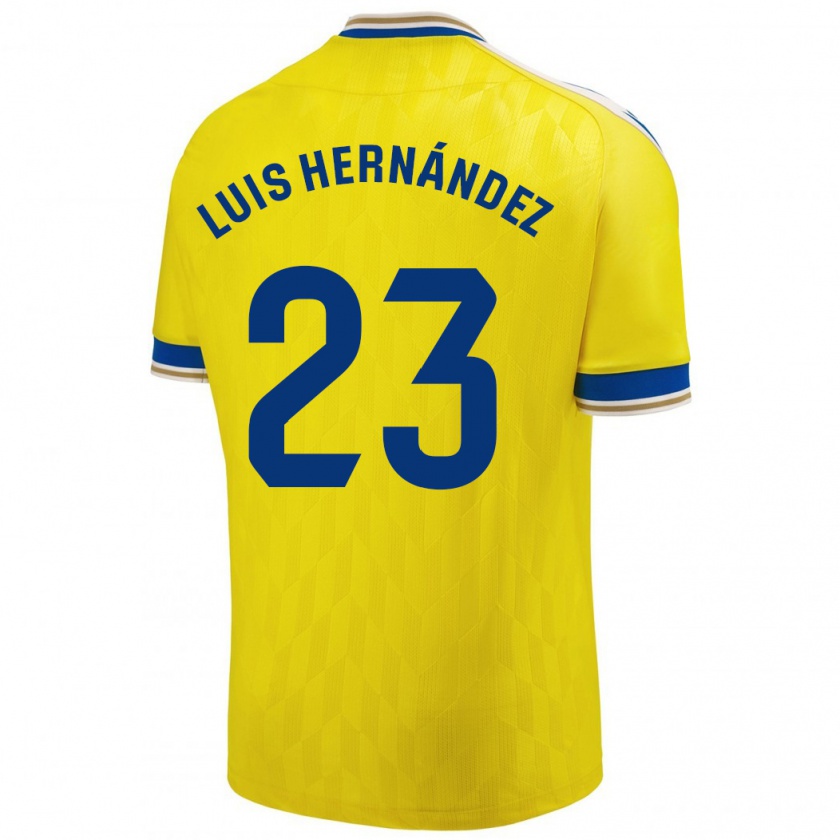 Kandiny Kinderen Luis Hernández #23 Geel Thuisshirt Thuistenue 2023/24 T-Shirt België