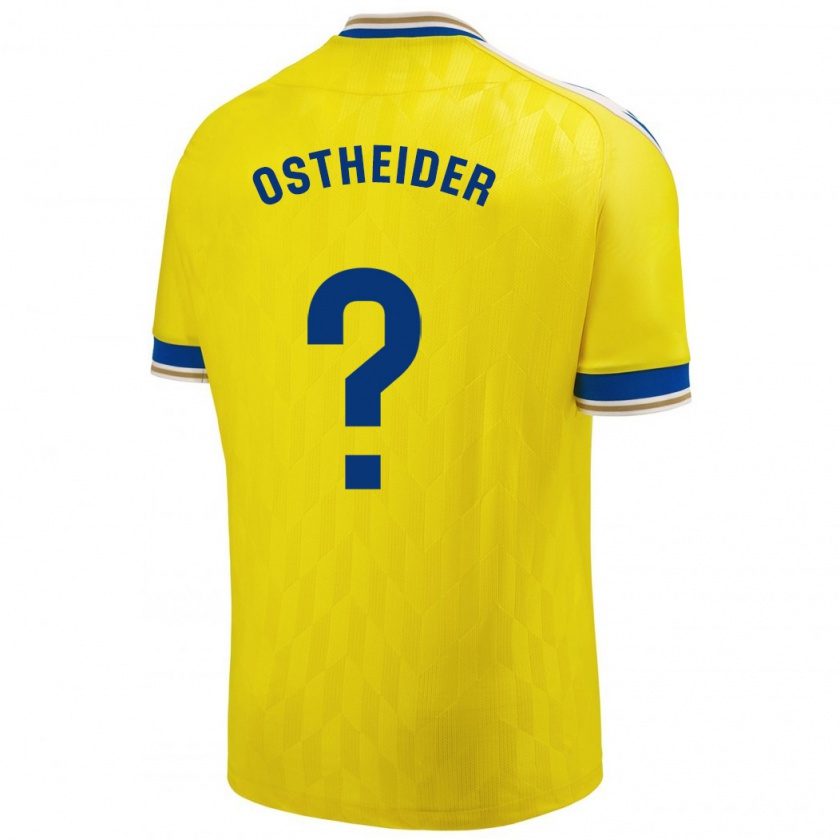 Kandiny Kinderen Joachim Ostheider #0 Geel Thuisshirt Thuistenue 2023/24 T-Shirt België