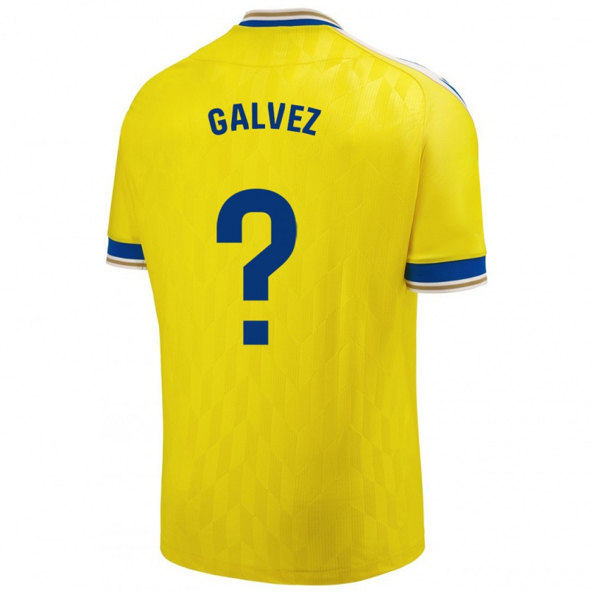 Kandiny Niño Camiseta Gonzalo Gálvez #0 Amarillo 1ª Equipación 2023/24 La Camisa México