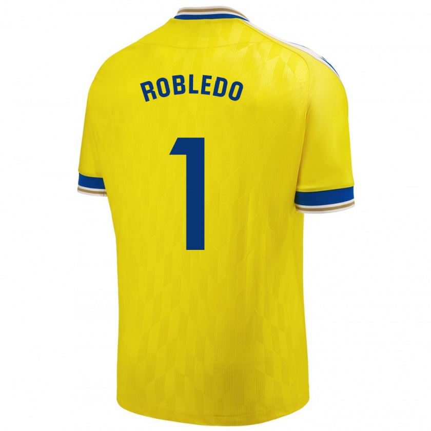 Kandiny Bambino Maglia Robledo #1 Giallo Kit Gara Home 2023/24 Maglietta