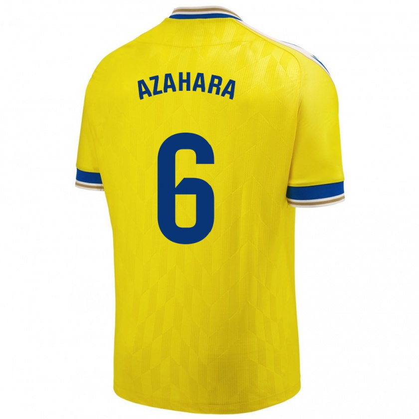 Kandiny Bambino Maglia Azahara #6 Giallo Kit Gara Home 2023/24 Maglietta