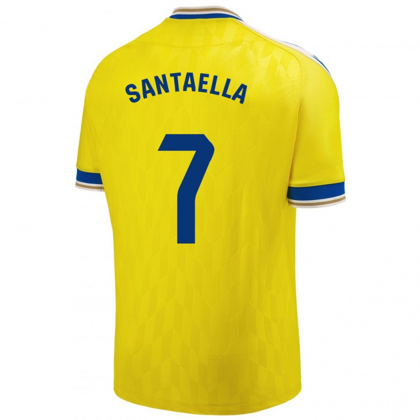 Kandiny Bambino Maglia Natalia Santaella Picón #7 Giallo Kit Gara Home 2023/24 Maglietta