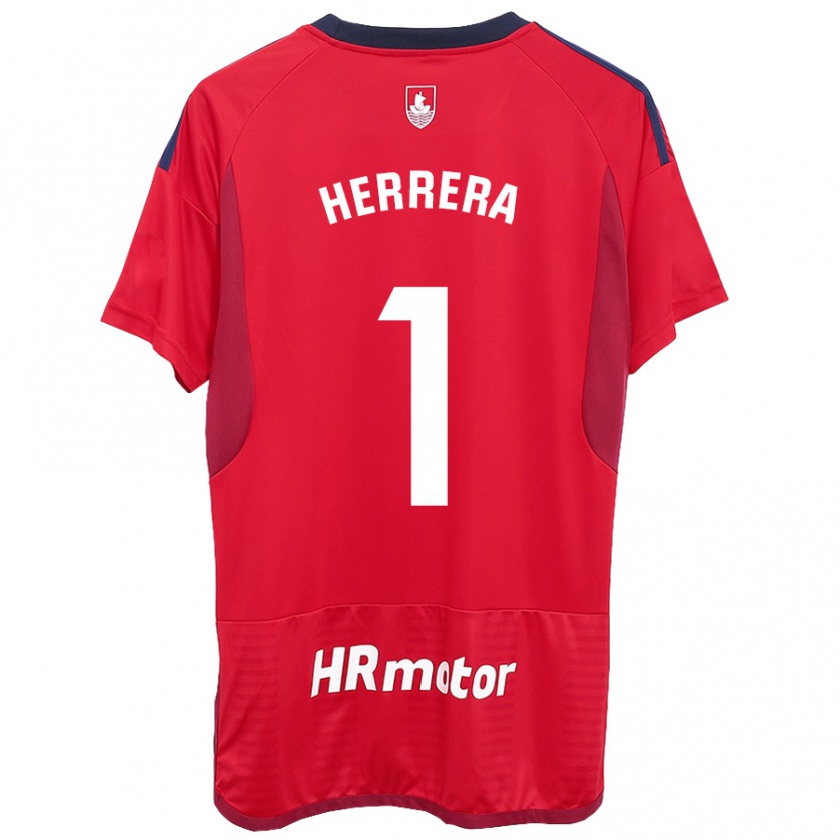 Kandiny Niño Camiseta Sergio Herrera #1 Rojo 1ª Equipación 2023/24 La Camisa