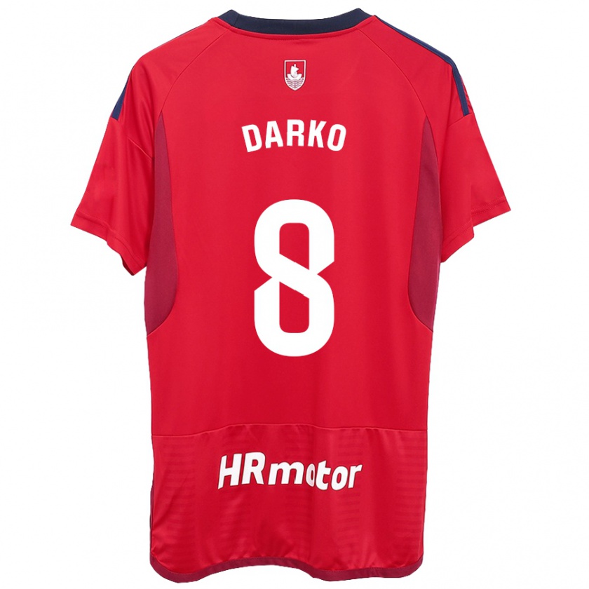 Kandiny Niño Camiseta Darko Brasanac #8 Rojo 1ª Equipación 2023/24 La Camisa