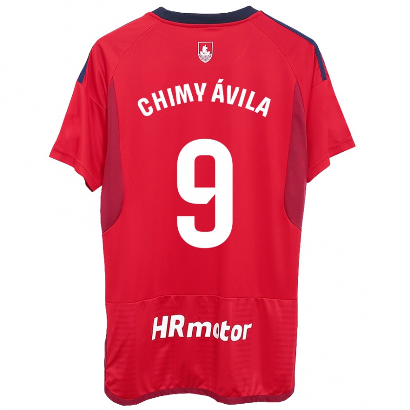 Kandiny Niño Camiseta Chimy Ávila #9 Rojo 1ª Equipación 2023/24 La Camisa