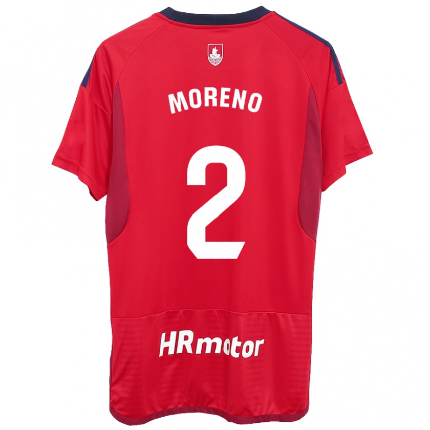 Kandiny Kinderen Jorge Moreno #27 Rood Thuisshirt Thuistenue 2023/24 T-Shirt België