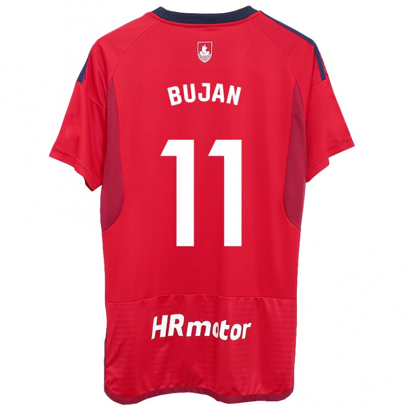 Kandiny Niño Camiseta Unai Buján #11 Rojo 1ª Equipación 2023/24 La Camisa