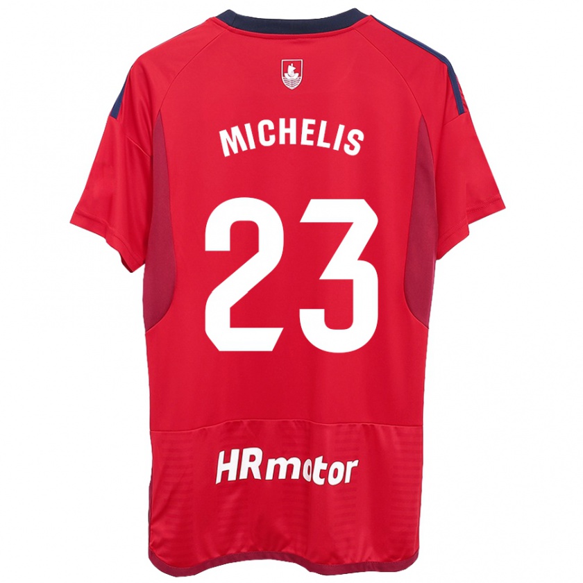 Kandiny Kinder Nikolaos Michelis #23 Rot Heimtrikot Trikot 2023/24 T-Shirt Österreich