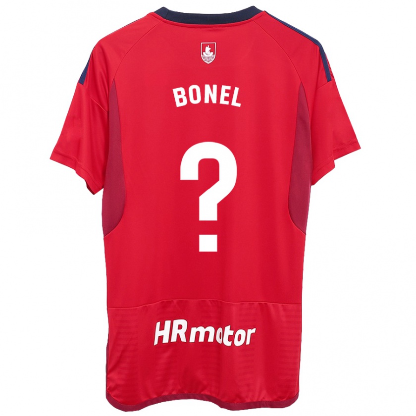 Kandiny Kinderen Aimar Bonel #0 Rood Thuisshirt Thuistenue 2023/24 T-Shirt België