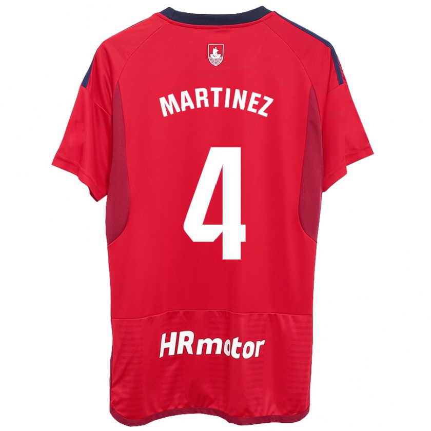 Kandiny Niño Camiseta Vera Martínez Viota #4 Rojo 1ª Equipación 2023/24 La Camisa