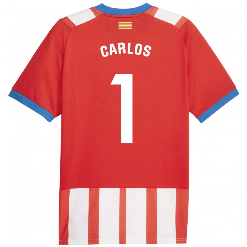 Kandiny Niño Camiseta Juan Carlos #1 Rojo Blanco 1ª Equipación 2023/24 La Camisa