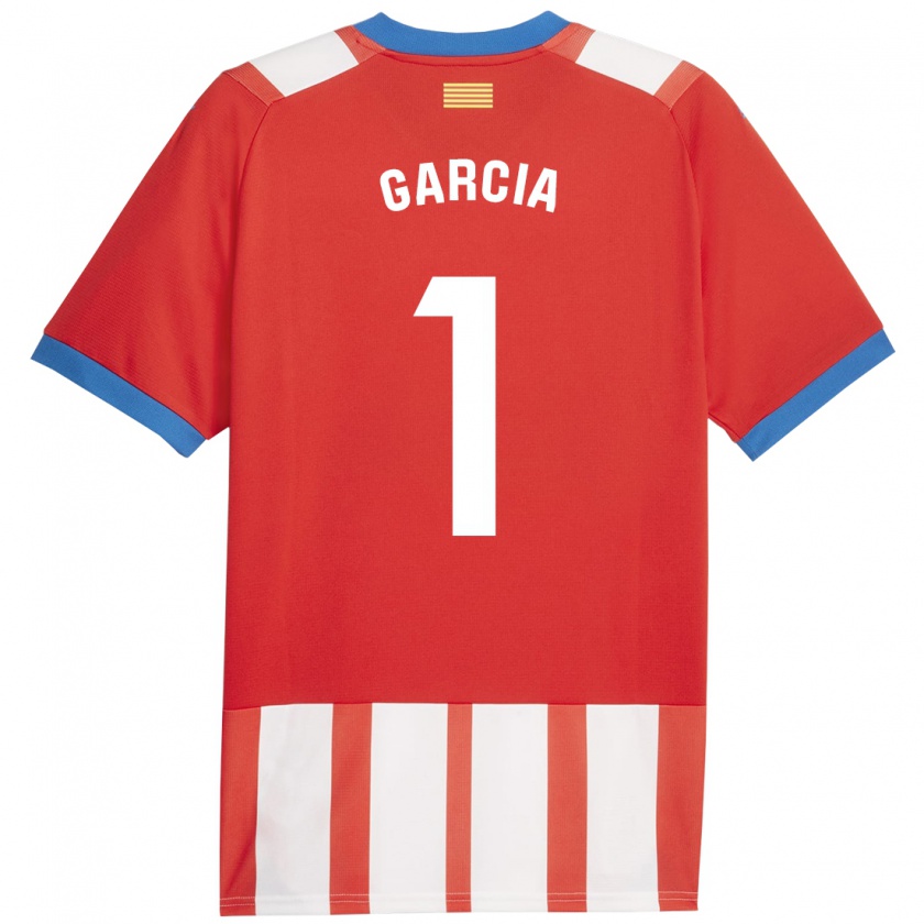 Kandiny Niño Camiseta Lucas García #1 Rojo Blanco 1ª Equipación 2023/24 La Camisa