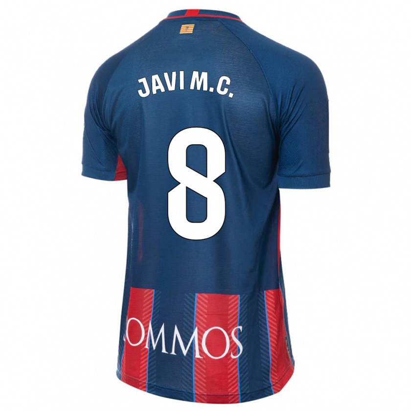 Kandiny Kinderen Javi Martínez #8 Marine Thuisshirt Thuistenue 2023/24 T-Shirt België