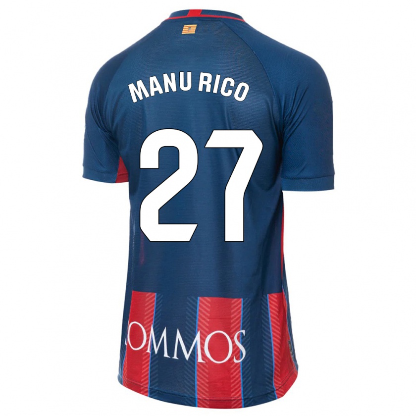 Kandiny Niño Camiseta Manu Rico #27 Armada 1ª Equipación 2023/24 La Camisa