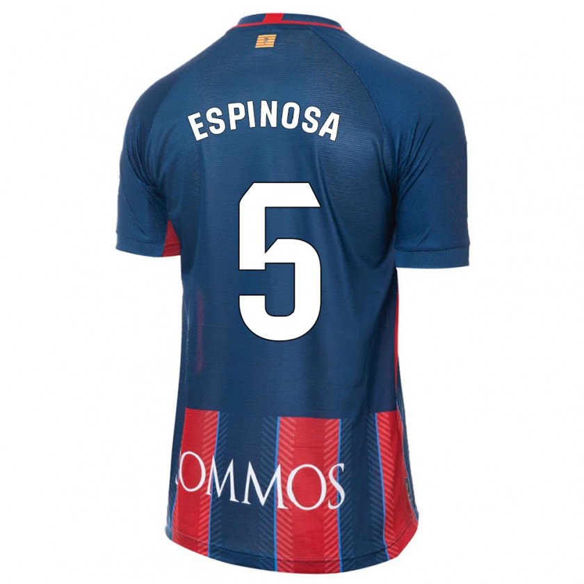 Kandiny Kinderen Diego Espinosa #5 Marine Thuisshirt Thuistenue 2023/24 T-Shirt België