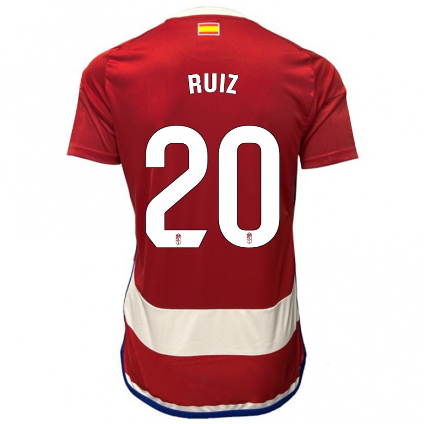 Kandiny Kinder Sergio Ruiz #20 Rot Heimtrikot Trikot 2023/24 T-Shirt Österreich