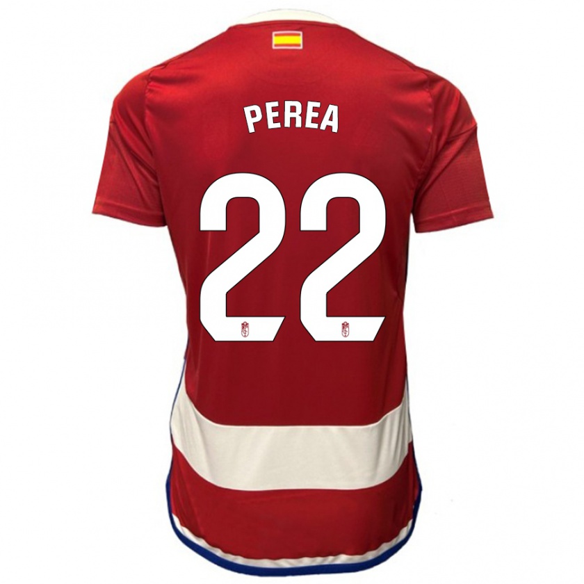 Kandiny Kinderen Alberto Perea #22 Rood Thuisshirt Thuistenue 2023/24 T-Shirt België