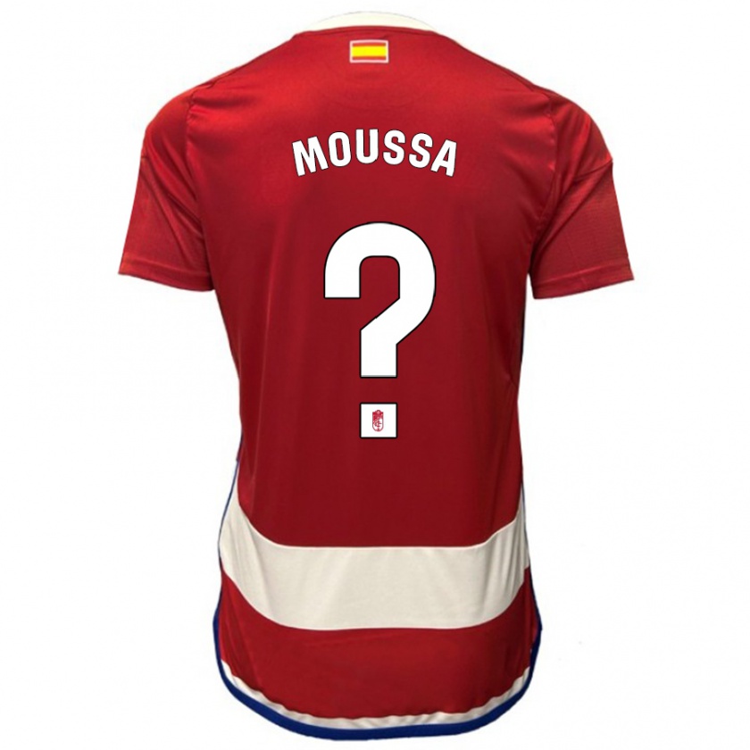 Kandiny Niño Camiseta Ismael Mahamadou Moussa #0 Rojo 1ª Equipación 2023/24 La Camisa