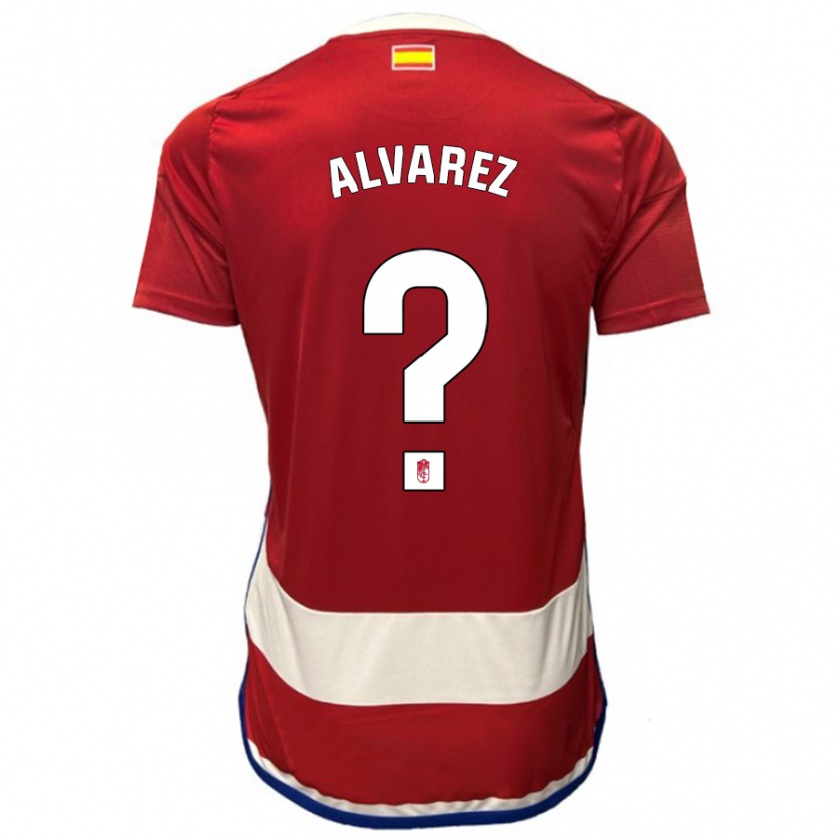 Kandiny Niño Camiseta Rubén Álvarez #0 Rojo 1ª Equipación 2023/24 La Camisa