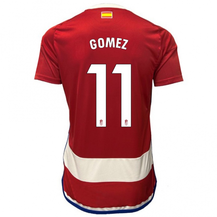 Kandiny Kinderen Andrea Gómez #11 Rood Thuisshirt Thuistenue 2023/24 T-Shirt België