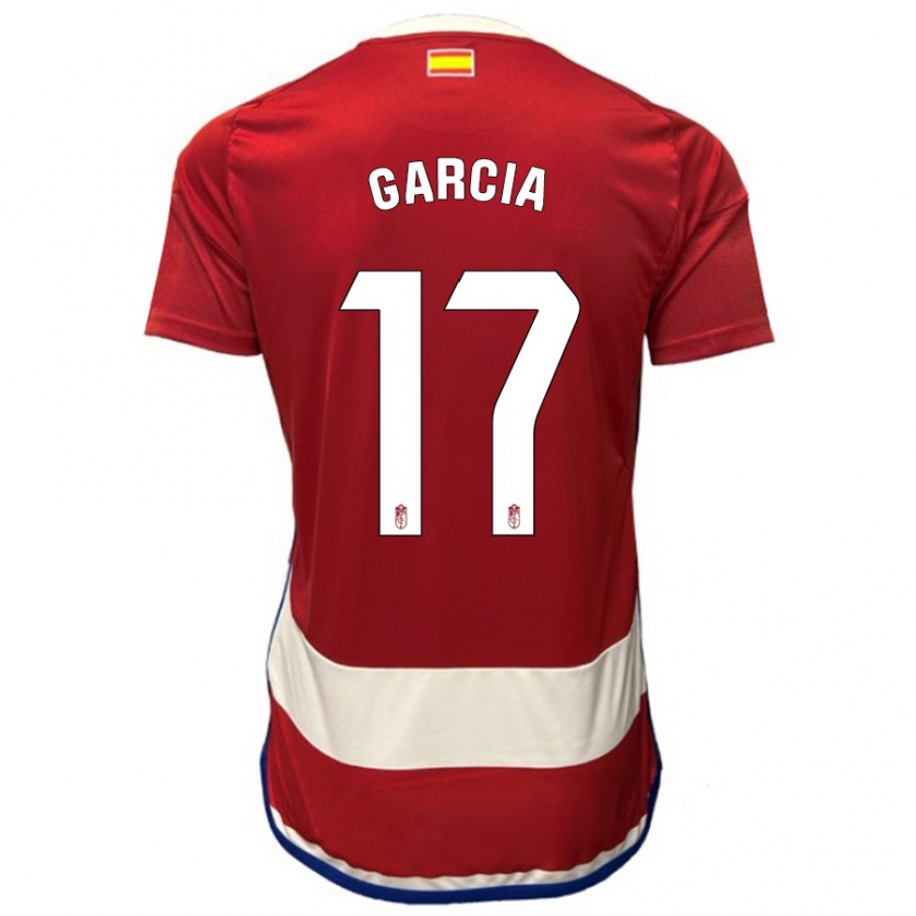 Kandiny Niño Camiseta Naima García #17 Rojo 1ª Equipación 2023/24 La Camisa