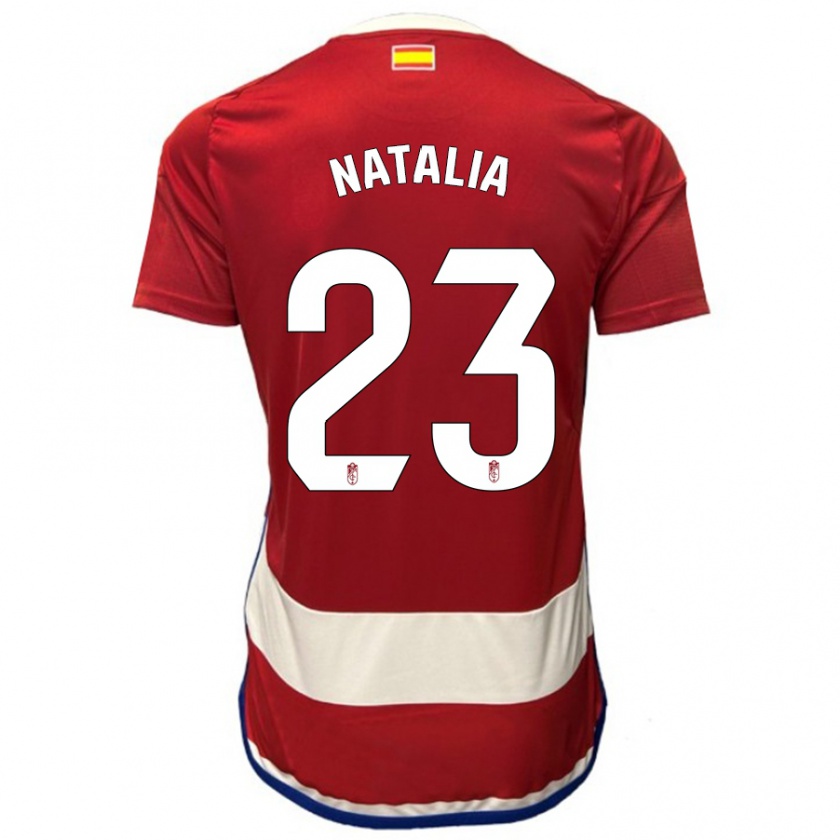 Kandiny Niño Camiseta Natalia #23 Rojo 1ª Equipación 2023/24 La Camisa