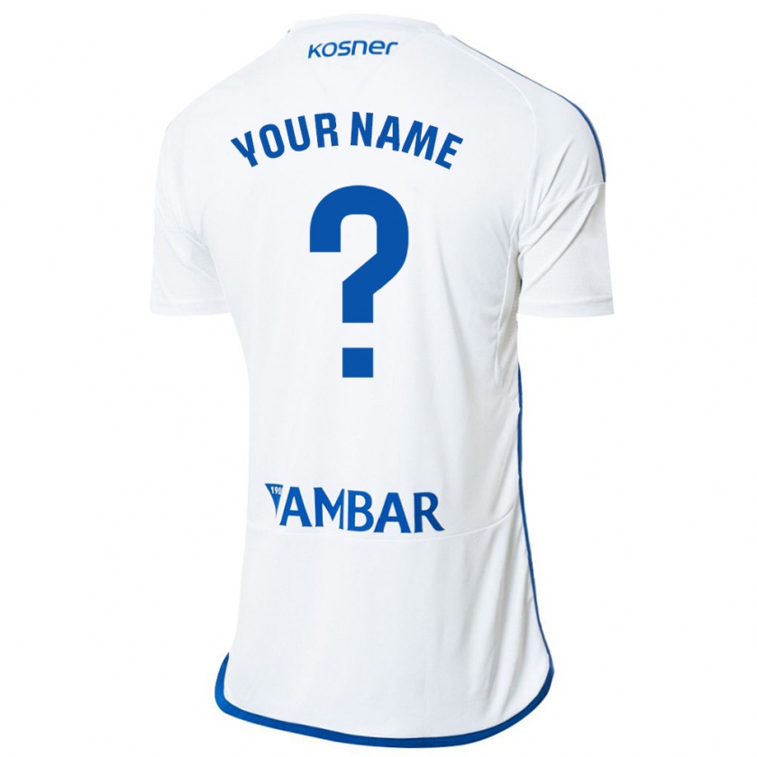 Kandiny Bambino Maglia Il Tuo Nome #0 Bianco Kit Gara Home 2023/24 Maglietta