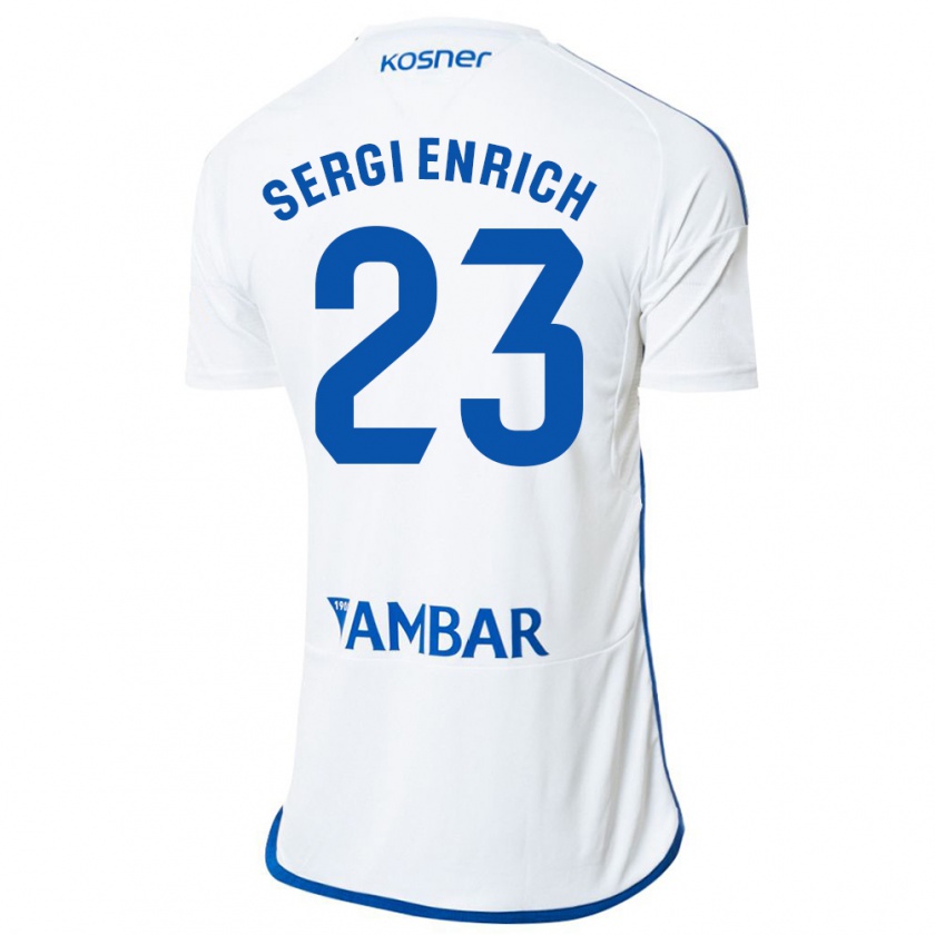 Kandiny Bambino Maglia Sergi Enrich #23 Bianco Kit Gara Home 2023/24 Maglietta