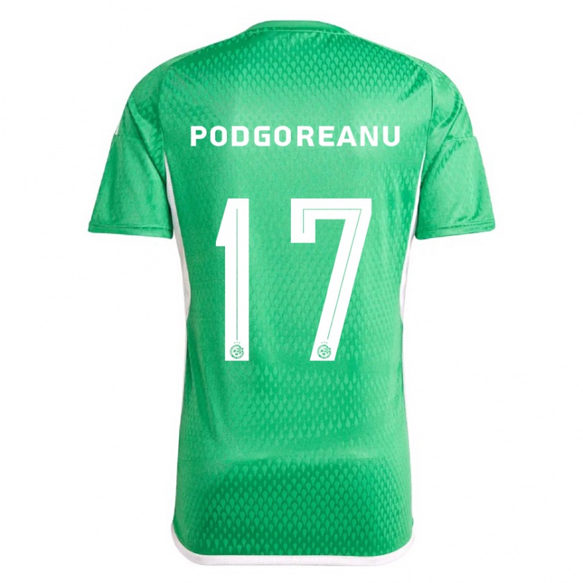 Kandiny Bambino Maglia Suf Podgoreanu #17 Bianco Blu Kit Gara Home 2023/24 Maglietta