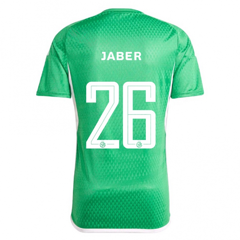 Kandiny Kinder Mahmoud Jaber #26 Weiß Blau Heimtrikot Trikot 2023/24 T-Shirt Österreich