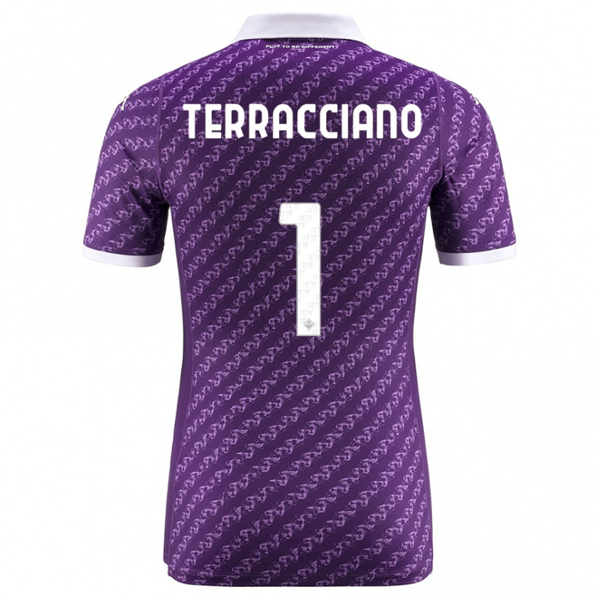 Kandiny Kinder Pietro Terracciano #1 Violett Heimtrikot Trikot 2023/24 T-Shirt Österreich